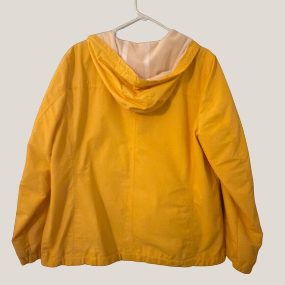 Jones New York Lightweight Hooded Yellow Jacket, XL - Picture 2 of 9